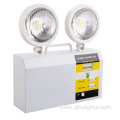 Wall surface mounted twin spot emergency LED light